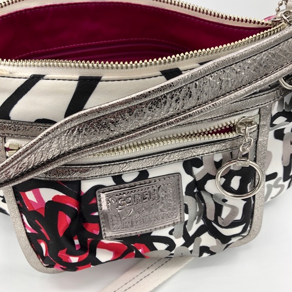 Coach Ltd Poppy Graffiti Convertible Shoulder Bag - Picture 5 of 7